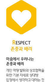 RESPECT 존중과 배려